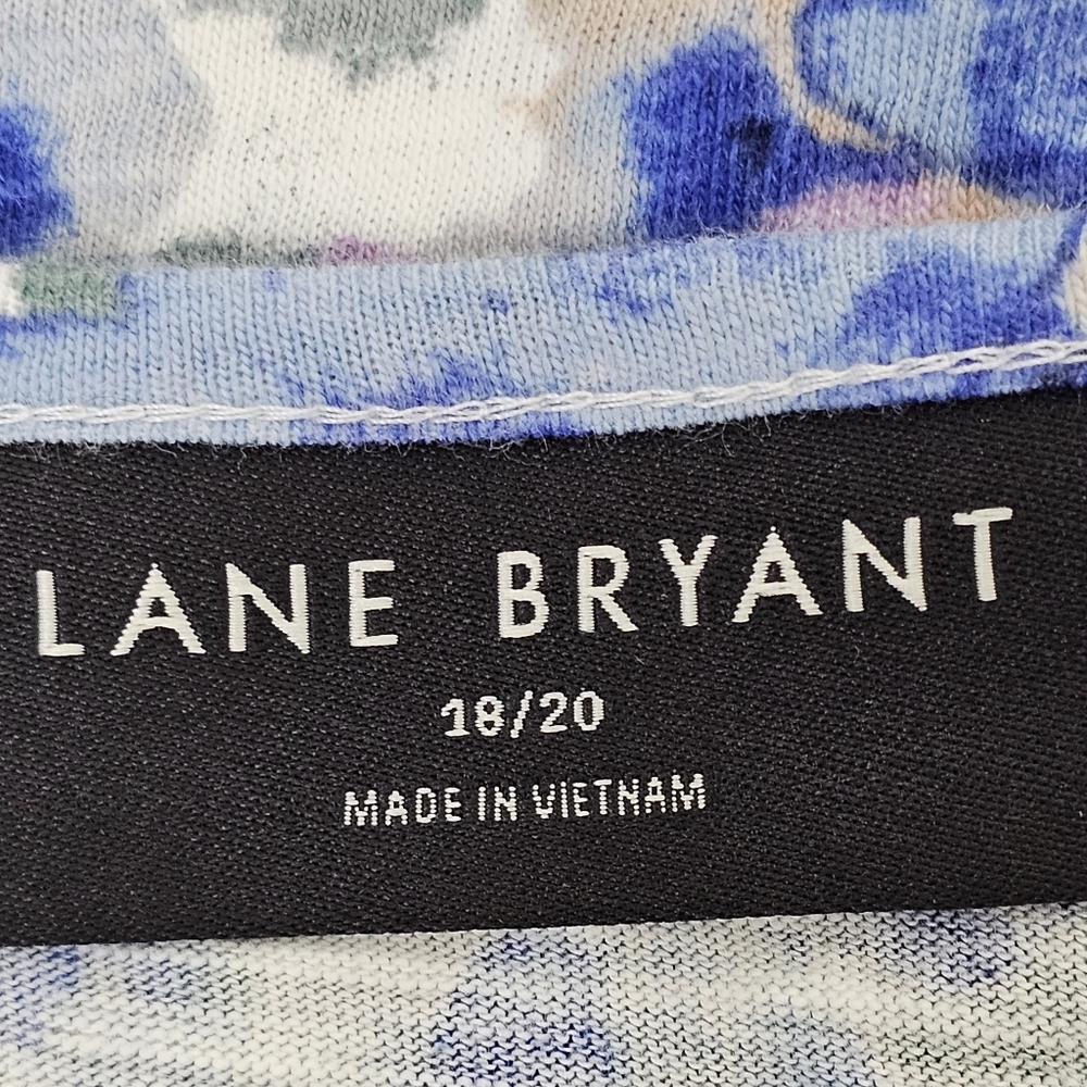 Lane Bryant Tunic Knit Elastic Chest Ruching Flutter Sleeve Sz 18/20 Coquette - Picture 7 of 11